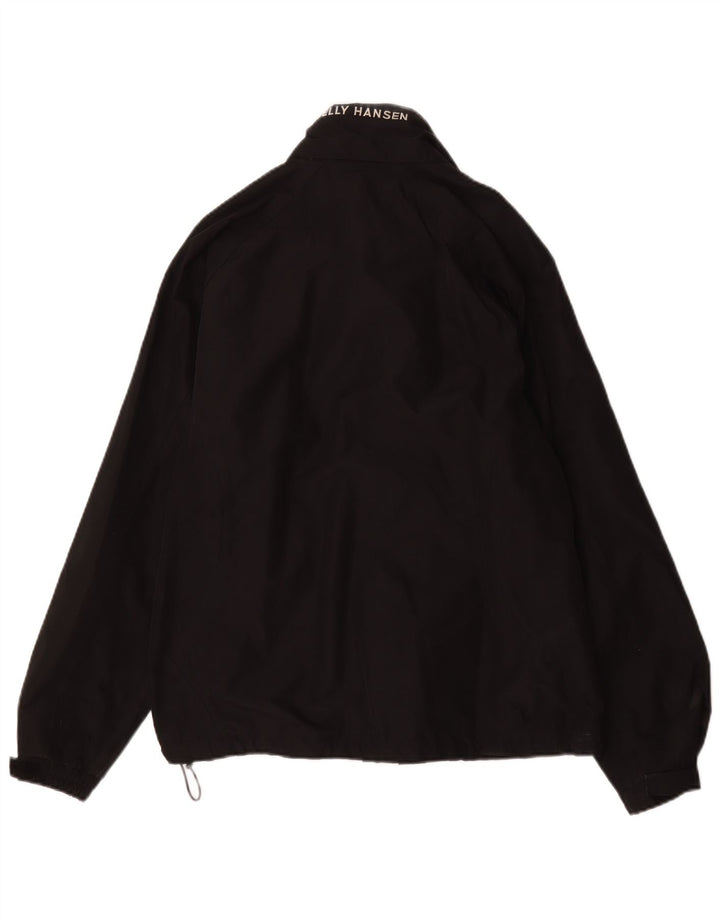 Helly Hansen Grafisk regnjakke til kvinder UK 16 Stor sort polyester