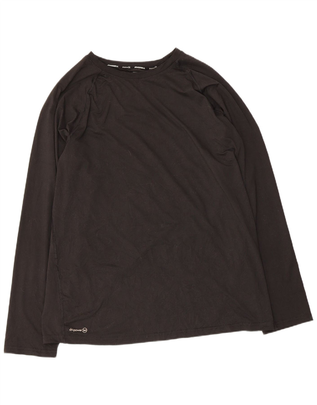 RUSSELL ATHLETIC Herre Top Langærmet XL Grå Polyester