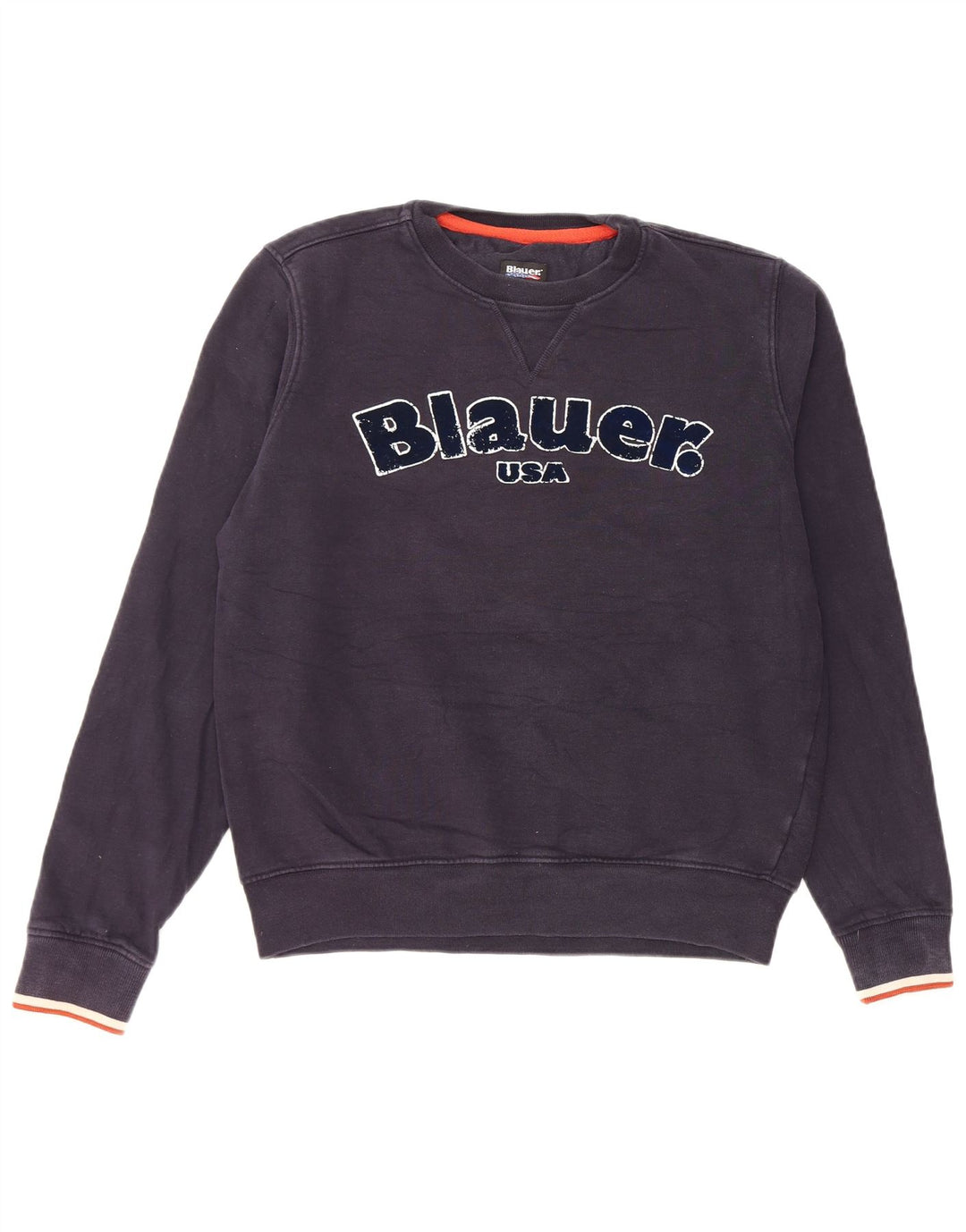 Blauer Boys Graphic Sweatshirt Jumper 13-14 år Stor marineblå bomuld
