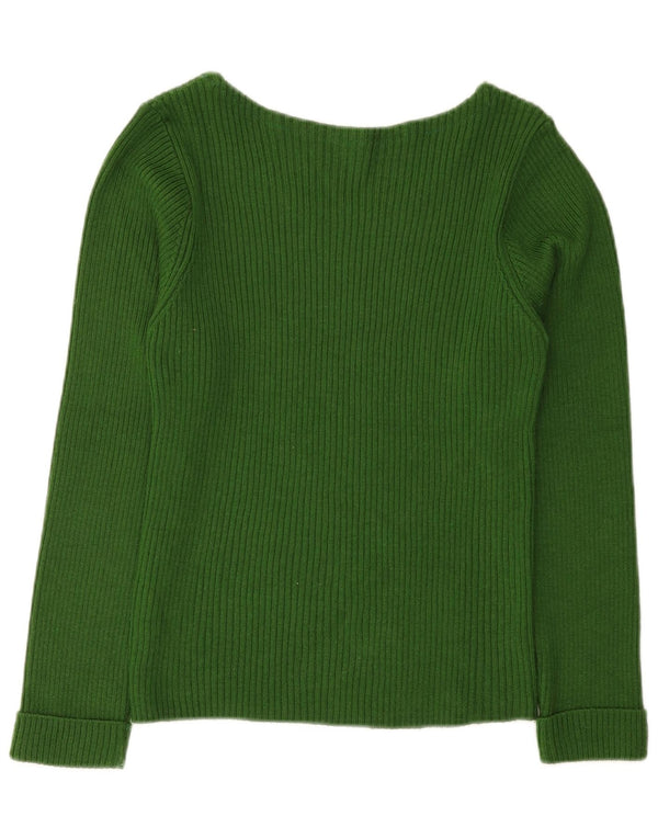 Guess Dame Boat Neck Jumper Sweater UK 8 Small Green