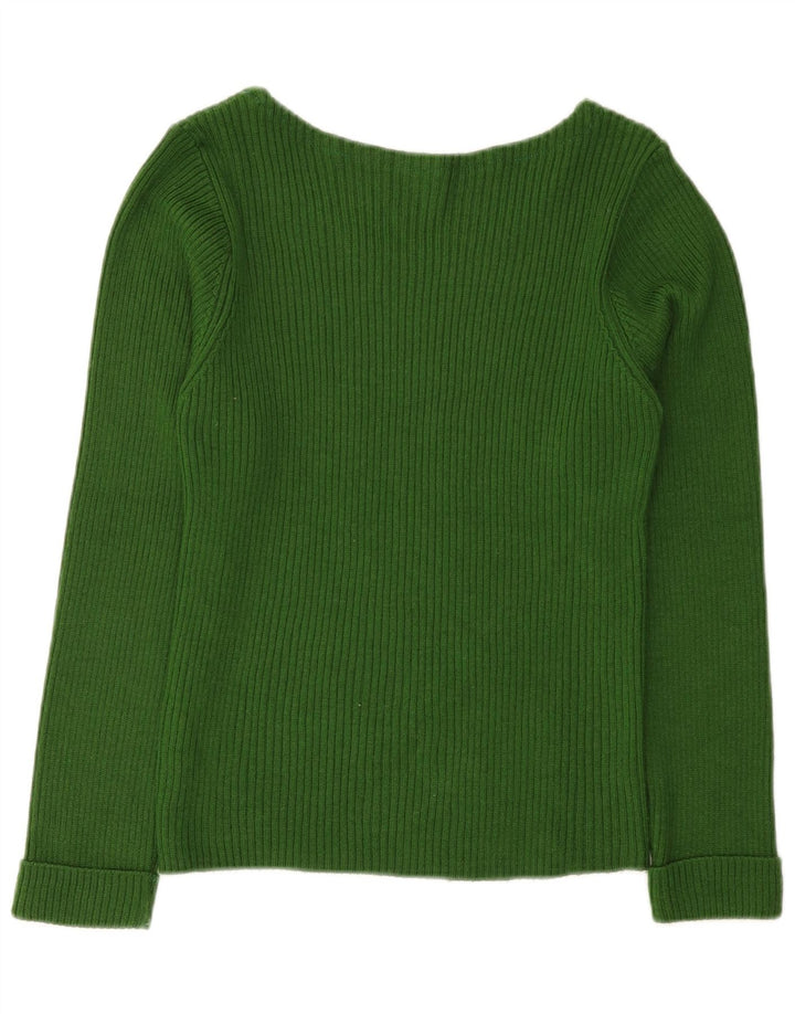 Guess Dame Boat Neck Jumper Sweater UK 8 Small Green