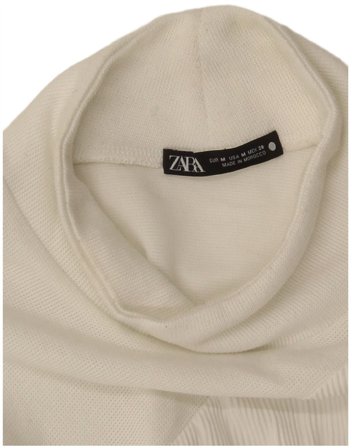Zara Dame Jumper Dress UK 14 Medium White