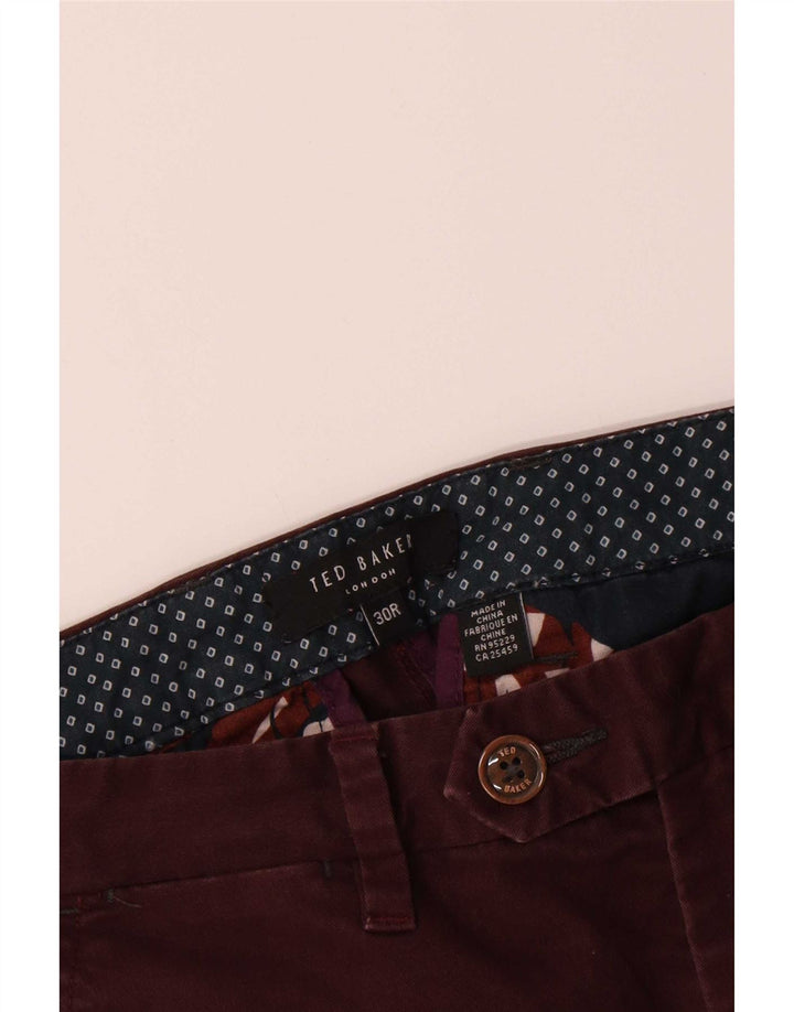Ted Baker Herre Slim Suit Bukser W30 L31 Brun Bomuld
