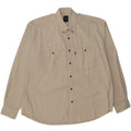BASIC Mens Loose Fit Shirt XL Beige Cotton Vintage Basic and Second-Hand Basic from Messina Hembry 