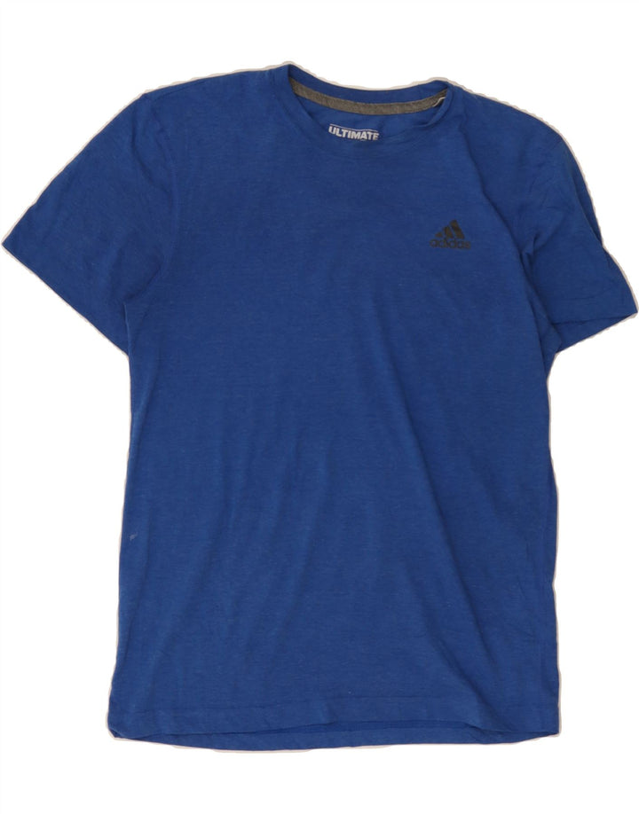 ADIDAS Mens Ultimate T-Shirt Top Small Blue Polyester Vintage Adidas and Second-Hand Adidas from Messina Hembry 