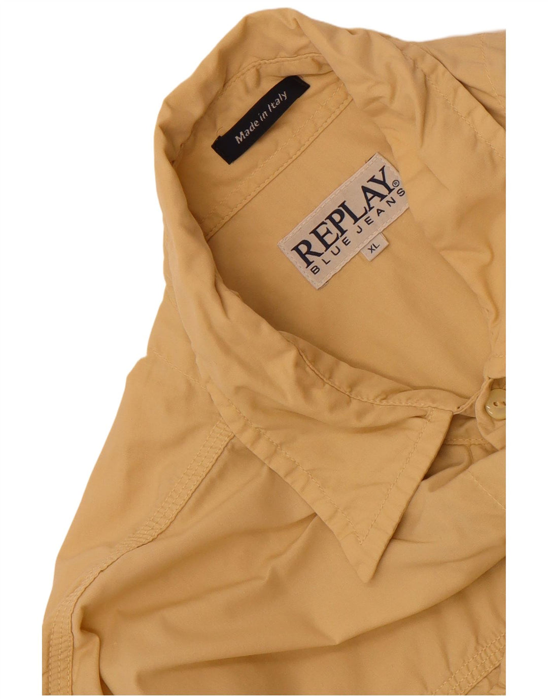 Replay Dameskjorte UK 18 XL Beige Bomuld