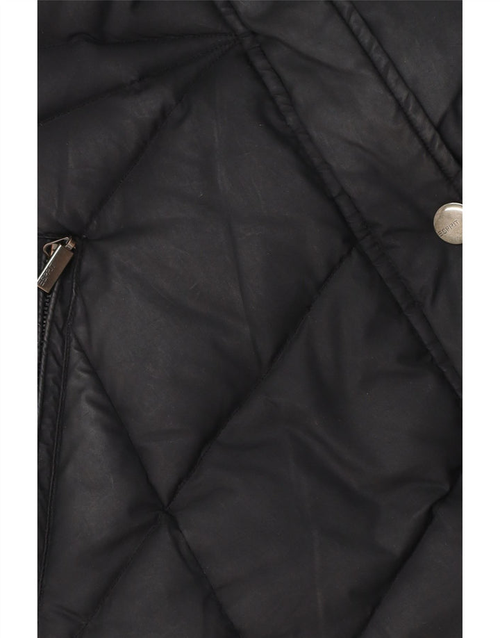 Esprit Dame Polstret Jakke UK 16 Stor Sort Polyester