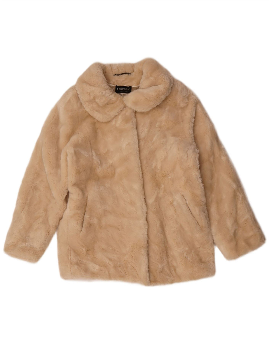 Vintage damepelsjakke UK 16 Large Beige