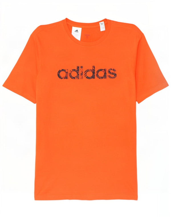 Adidas drenge grafisk t-shirt top 15-16 år orange bomuld