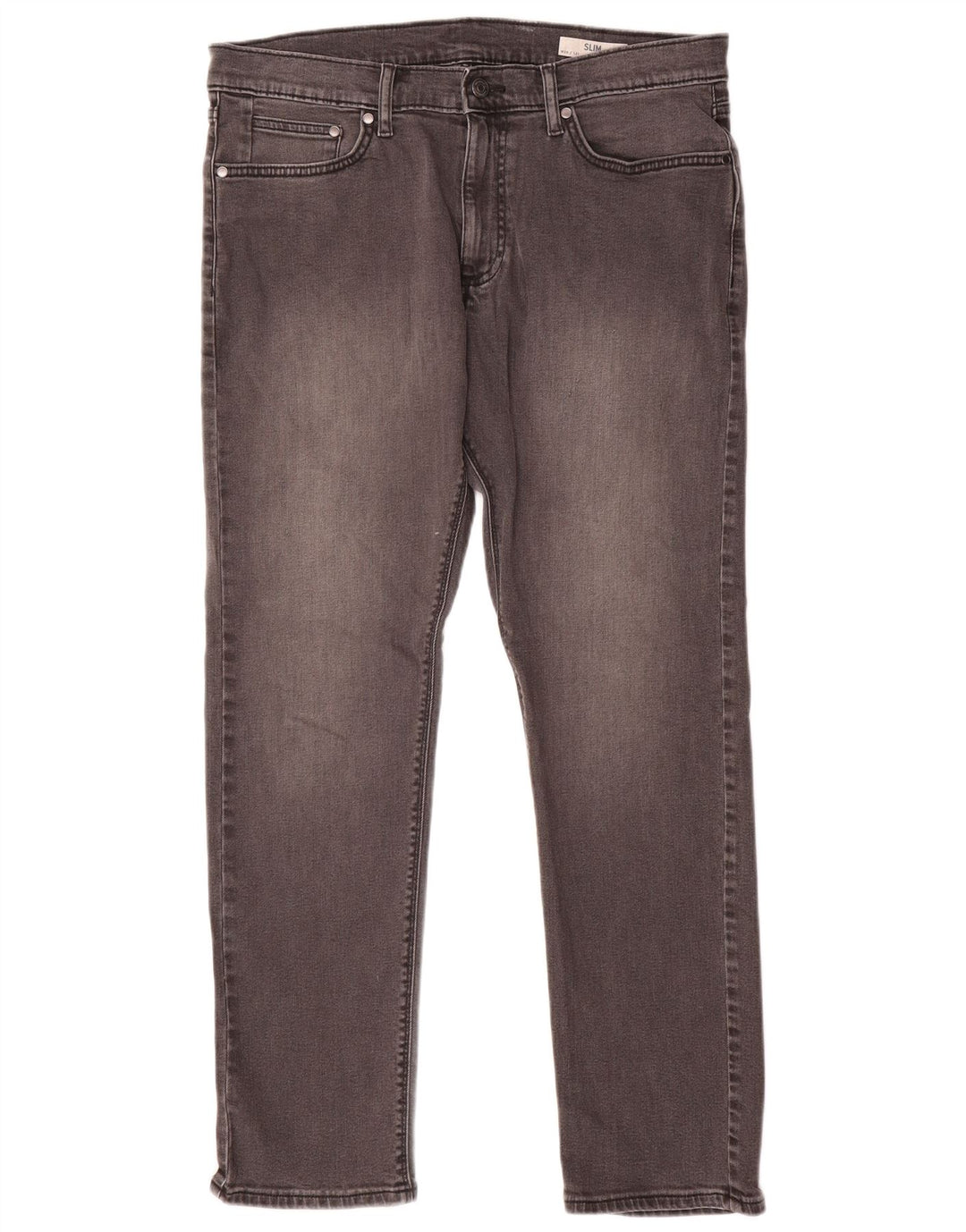 Marks & Spencer Herre Slim Jeans W34 L31 Grå Bomuld