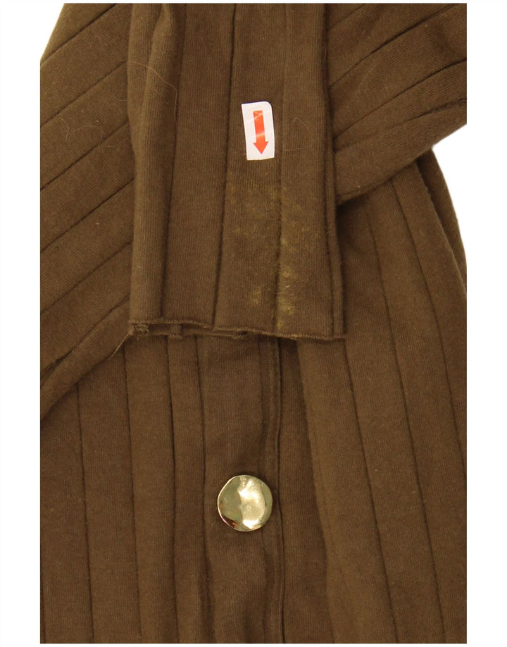 Zara Langærmet Maxikjole til kvinder UK 12 Medium Khaki