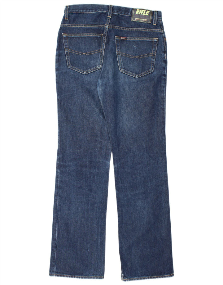 RIFLE Straight jeans til mænd W32 L32 blå bomuld