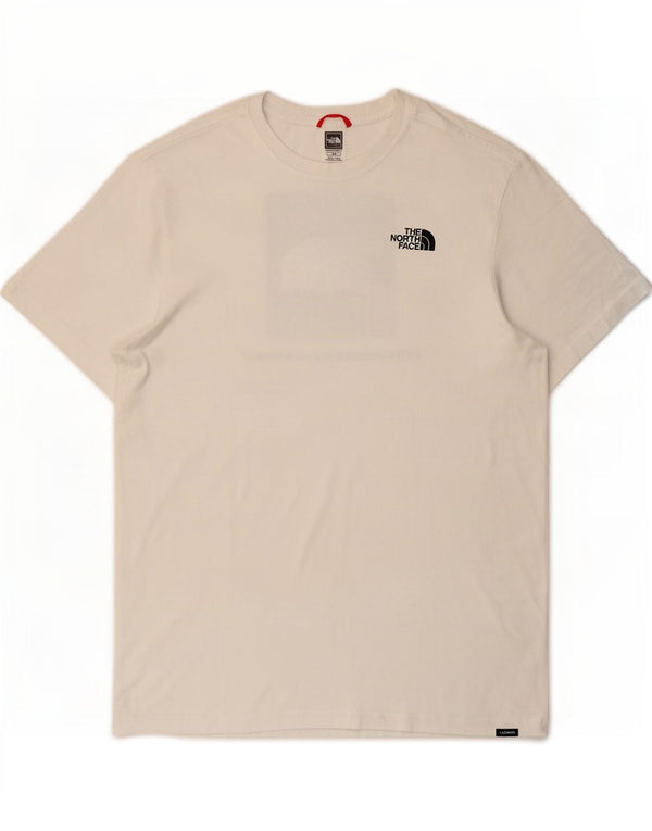 The North Face Herre grafisk T-shirt Top Medium Hvid Bomuld