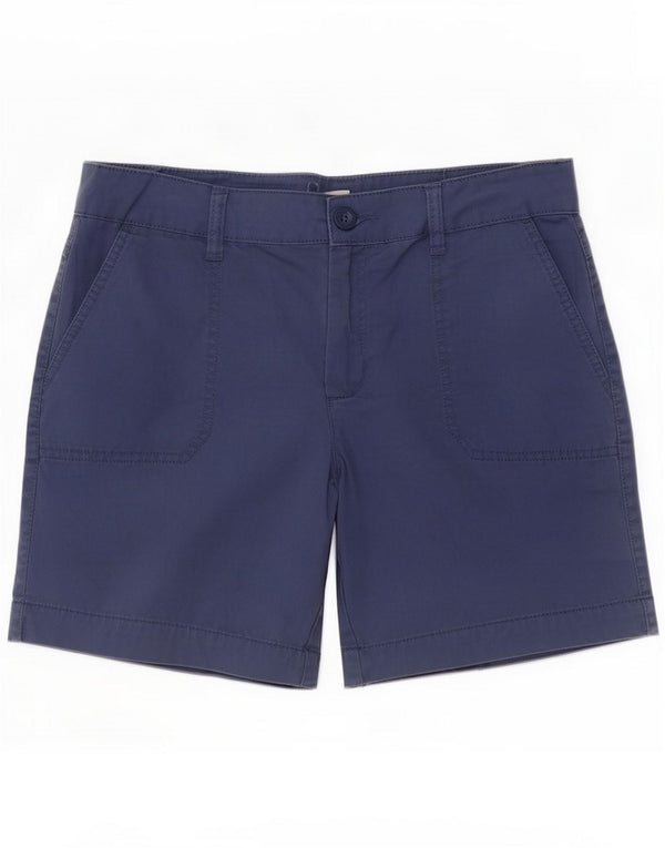 Mountain Warehouse Womens Chino Shorts UK 8 Small W27 Navy Blue Cotton
