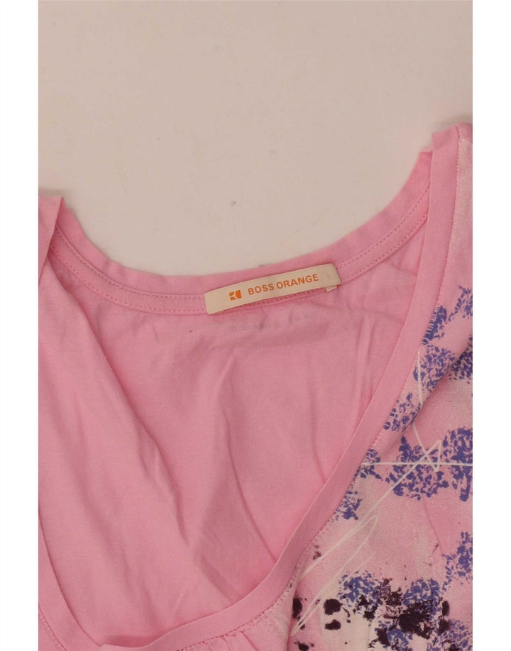 Hugo Boss Damevest Top UK 12 Medium Pink Floral