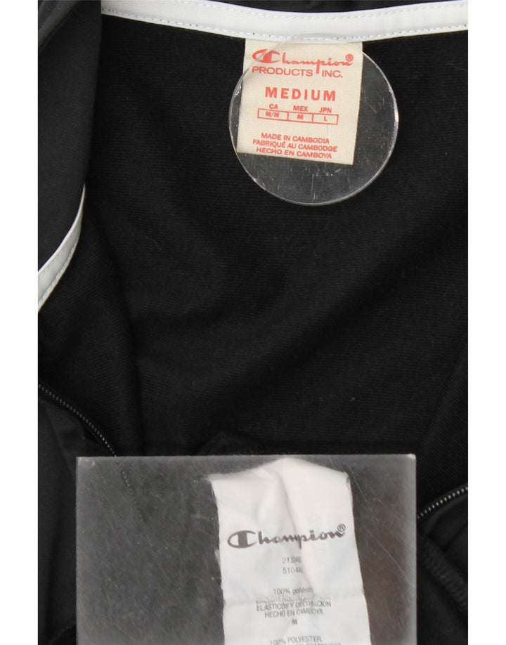 CHAMPION Herre grafisk træningsdragt Topjakke Medium Sort Colourblock