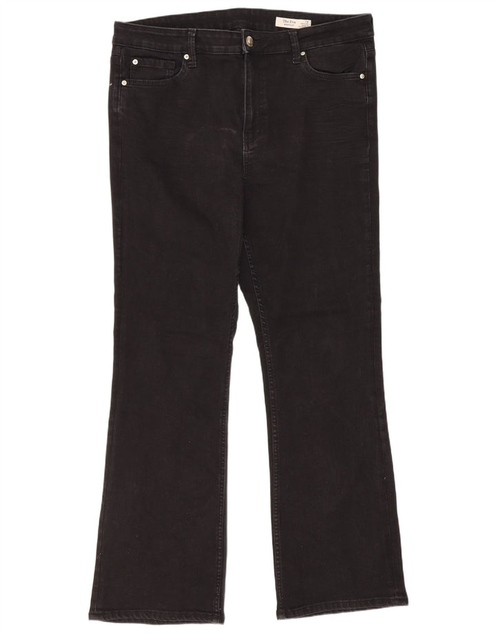 Marks & Spencer Womens The Eva Bootcut Jeans UK 16 Large W34 L30 Black
