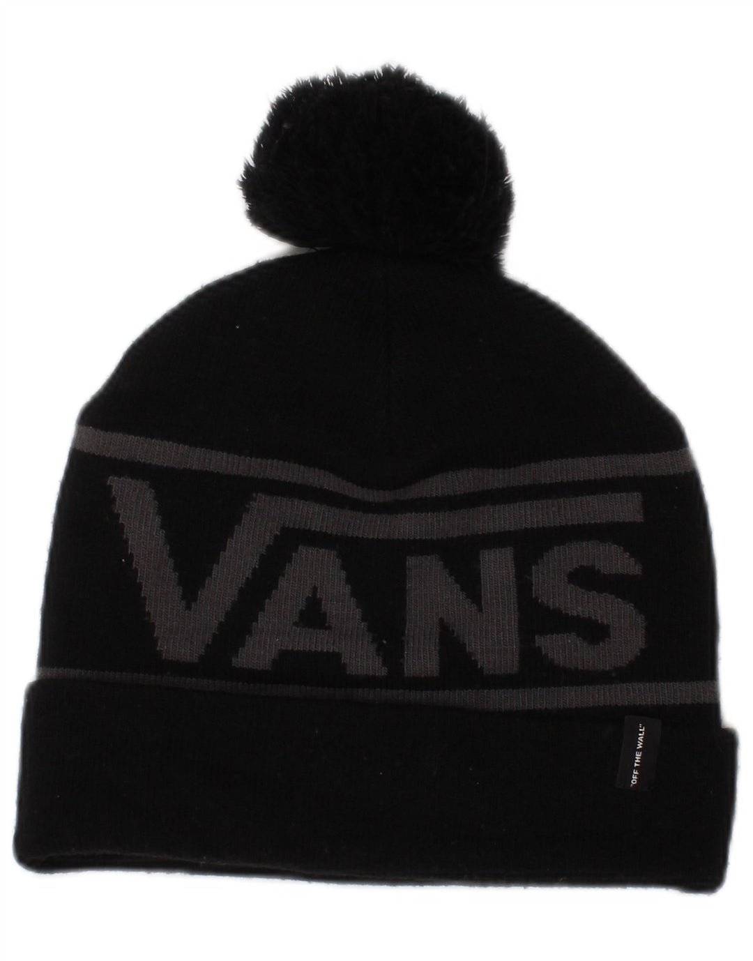 Vans Herre Grafisk Strik Beanie Hat One Size Sort Colourblock Akryl