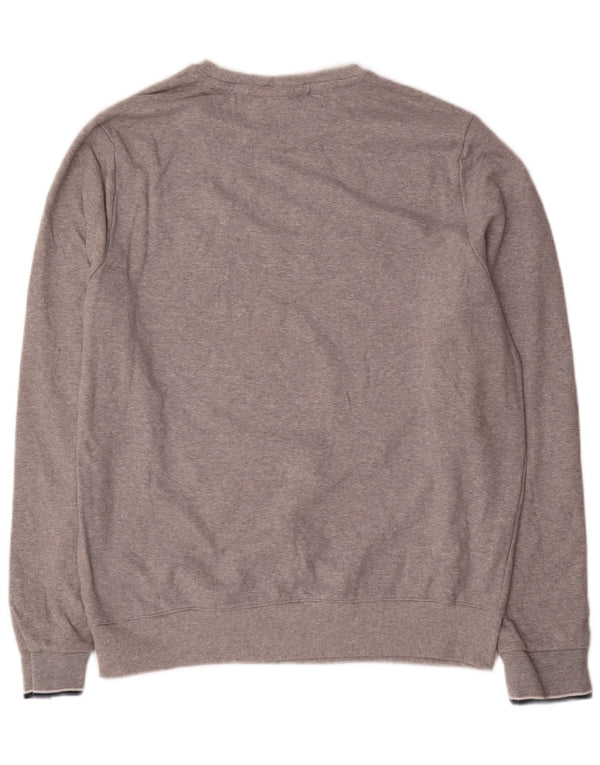 Fila Herre Grafisk Sweatshirt Jumper Stor Grå Polyester