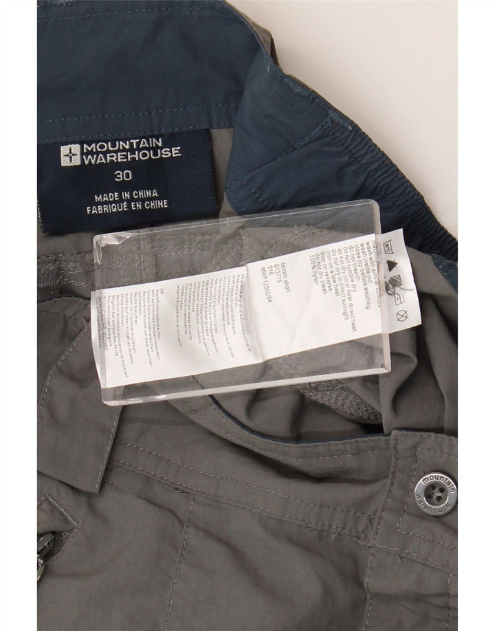 Mountain Warehouse Herre Cargo Shorts W30 Medium Grå Nylon