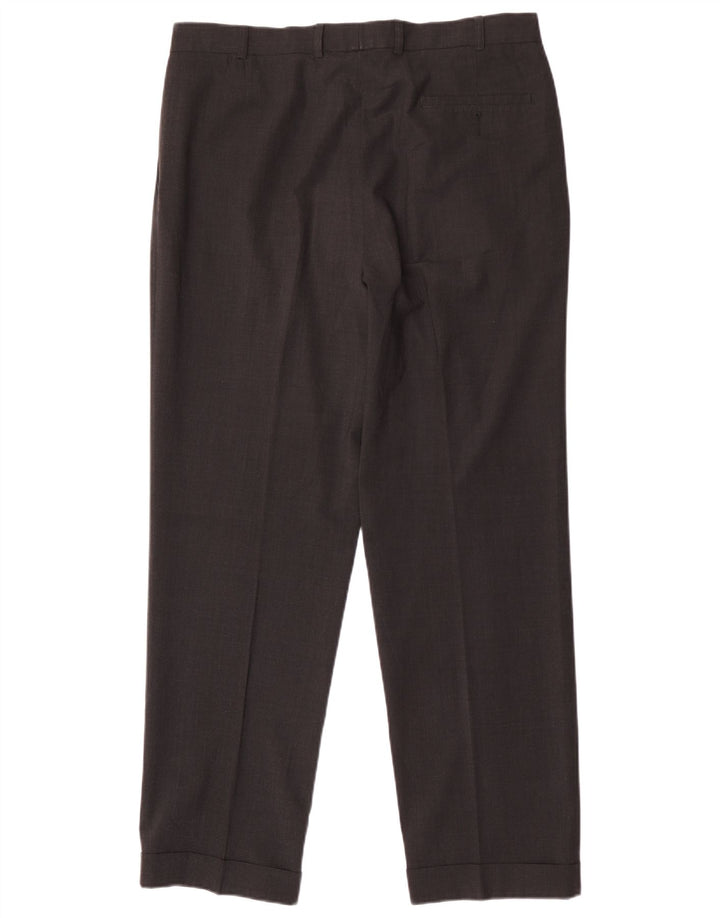 Marks & Spencer Herre Pegged Suit Bukser W36 L31 Grå Polyester