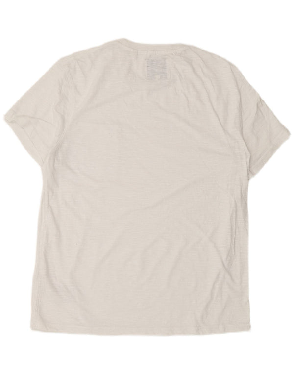 Jack Wills Herre Slim Fit T-Shirt Top 2XL Hvid Bomuld
