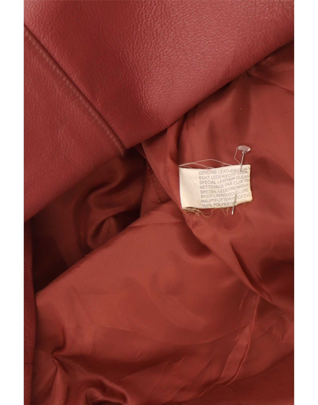 Vintage læderjakke til kvinder UK 16 Large Pink