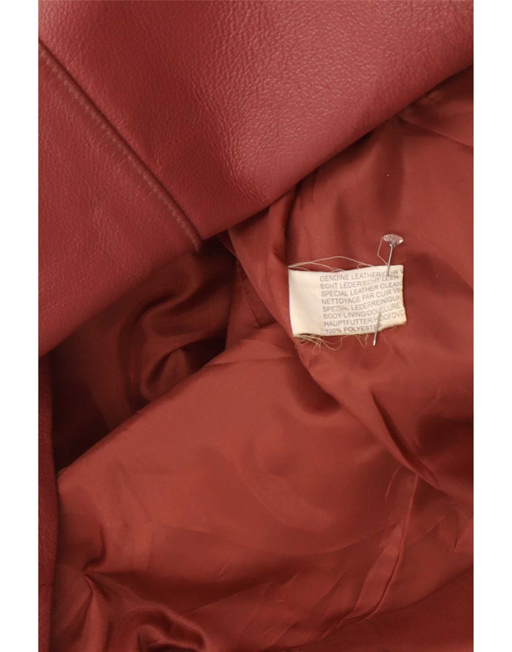 Vintage læderjakke til kvinder UK 16 Large Pink