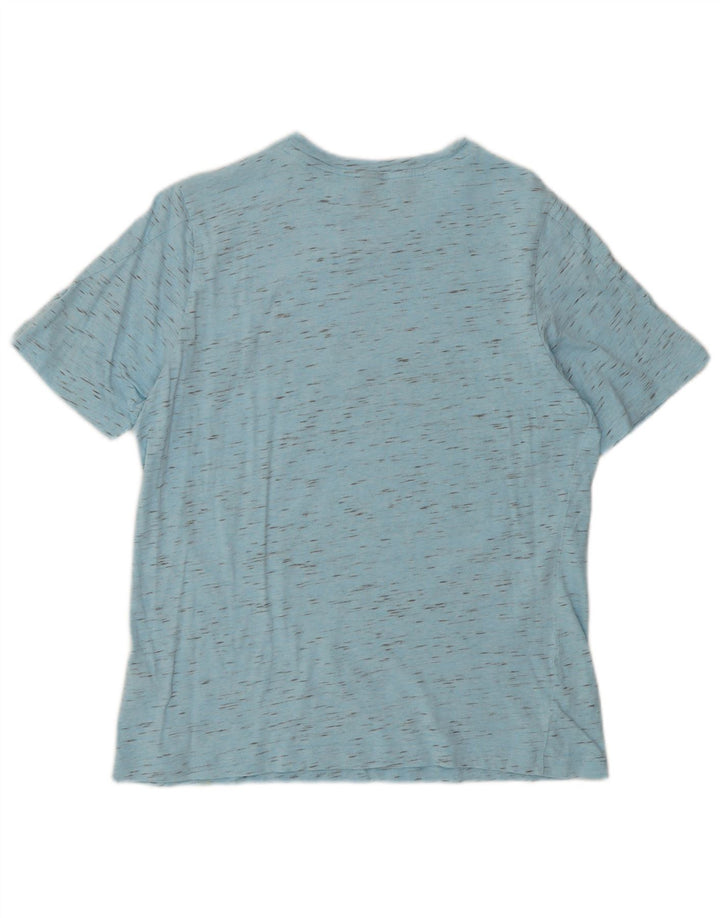 Adidas Boys Grafisk T-Shirt Top 13-14 år Blå Flecked Bomuld