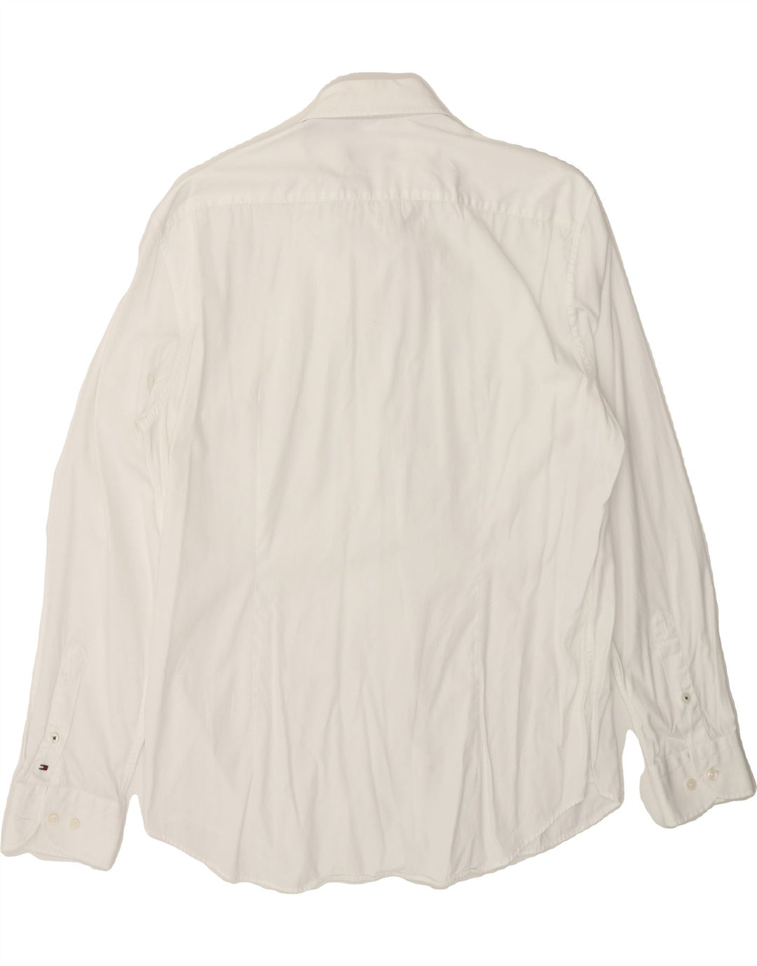TOMMY HILFIGER Mens Fitted Shirt Size 16 41 Large White Vintage Tommy Hilfiger and Second-Hand Tommy Hilfiger from Messina Hembry 