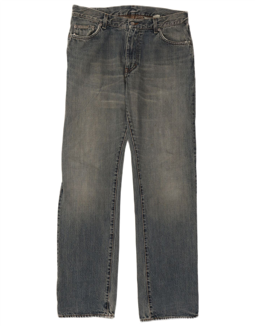 Calvin Klein Dame Straight Jeans W34 L34 Blå Bomuld