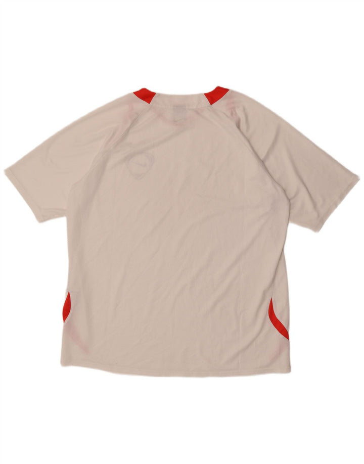 Nike T-shirt top til mænd UK 47/48 2XL Hvid Colourblock Polyester