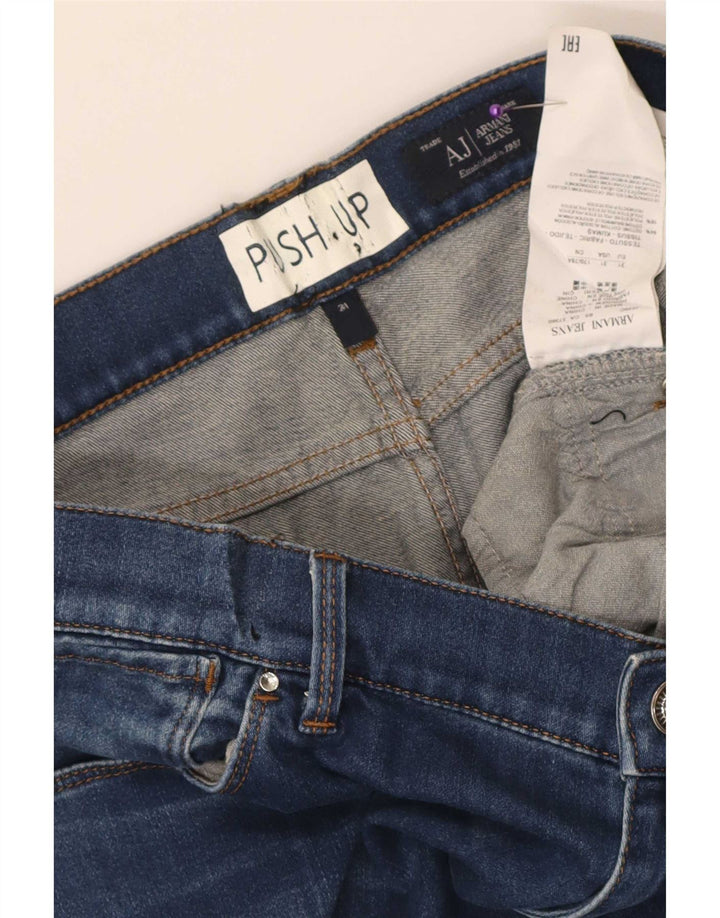 Armani Dame Slim Jeans W31 L27 Blå Bomuld