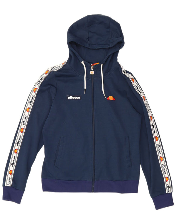 Ellesse Dame Hættetrøje Sweater UK 12 Medium Navy Blue Colourblock