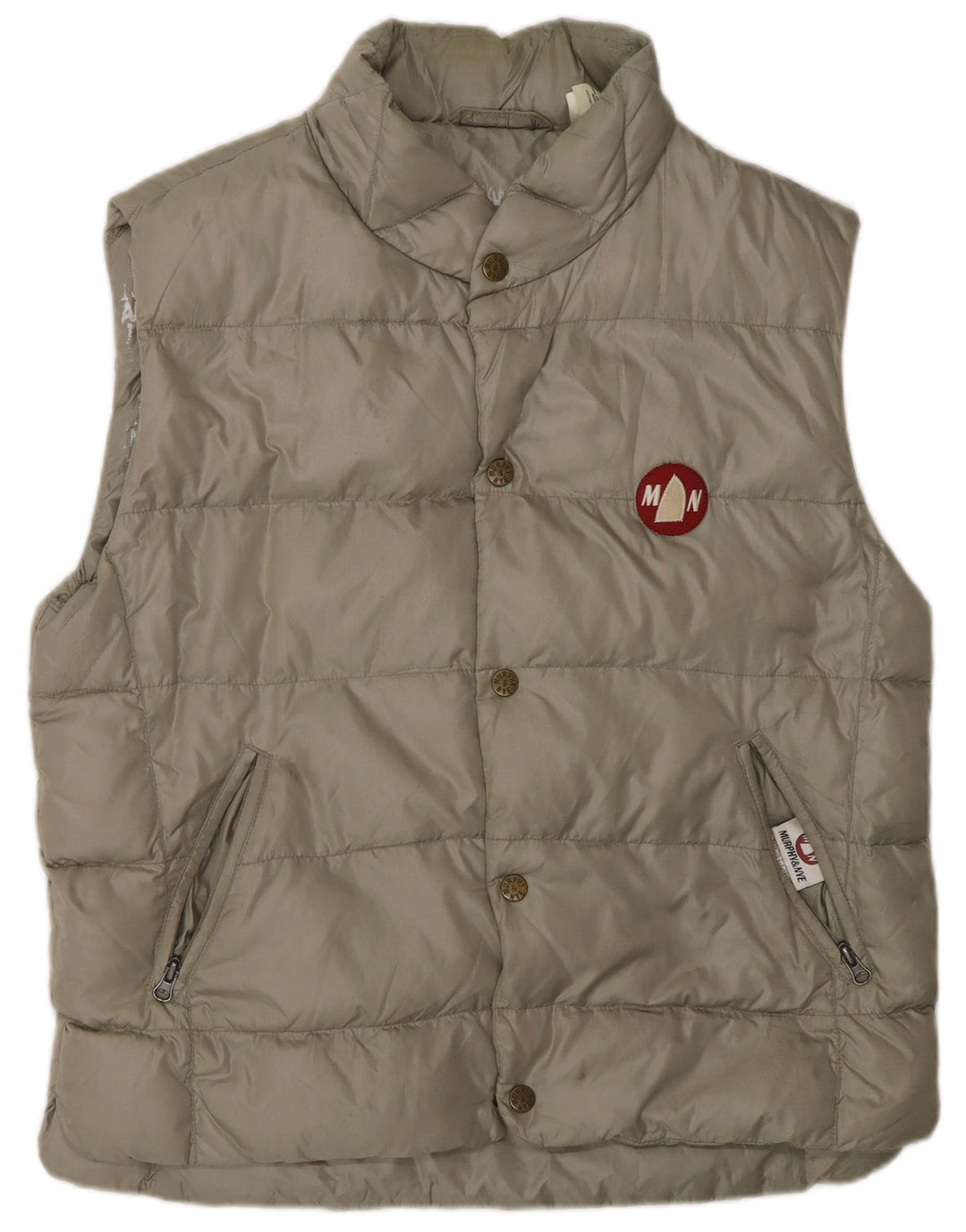 MURPHY & NYE Polstret Gilet til mænd UK 44 2XL Beige Polyamid