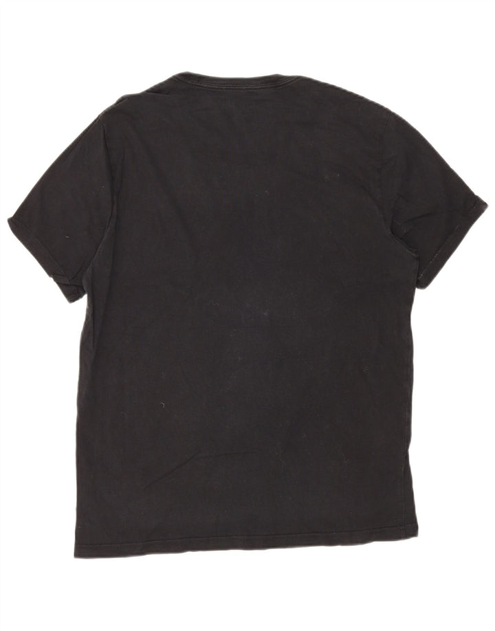 CONVERSE Herre grafisk T-shirt Top Medium Marineblå Bomuld