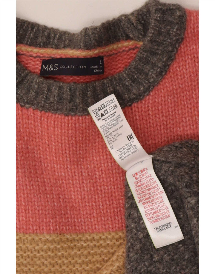 Marks & Spencer Dame sweater med rund hals DK 16 Stor Flerfarvet