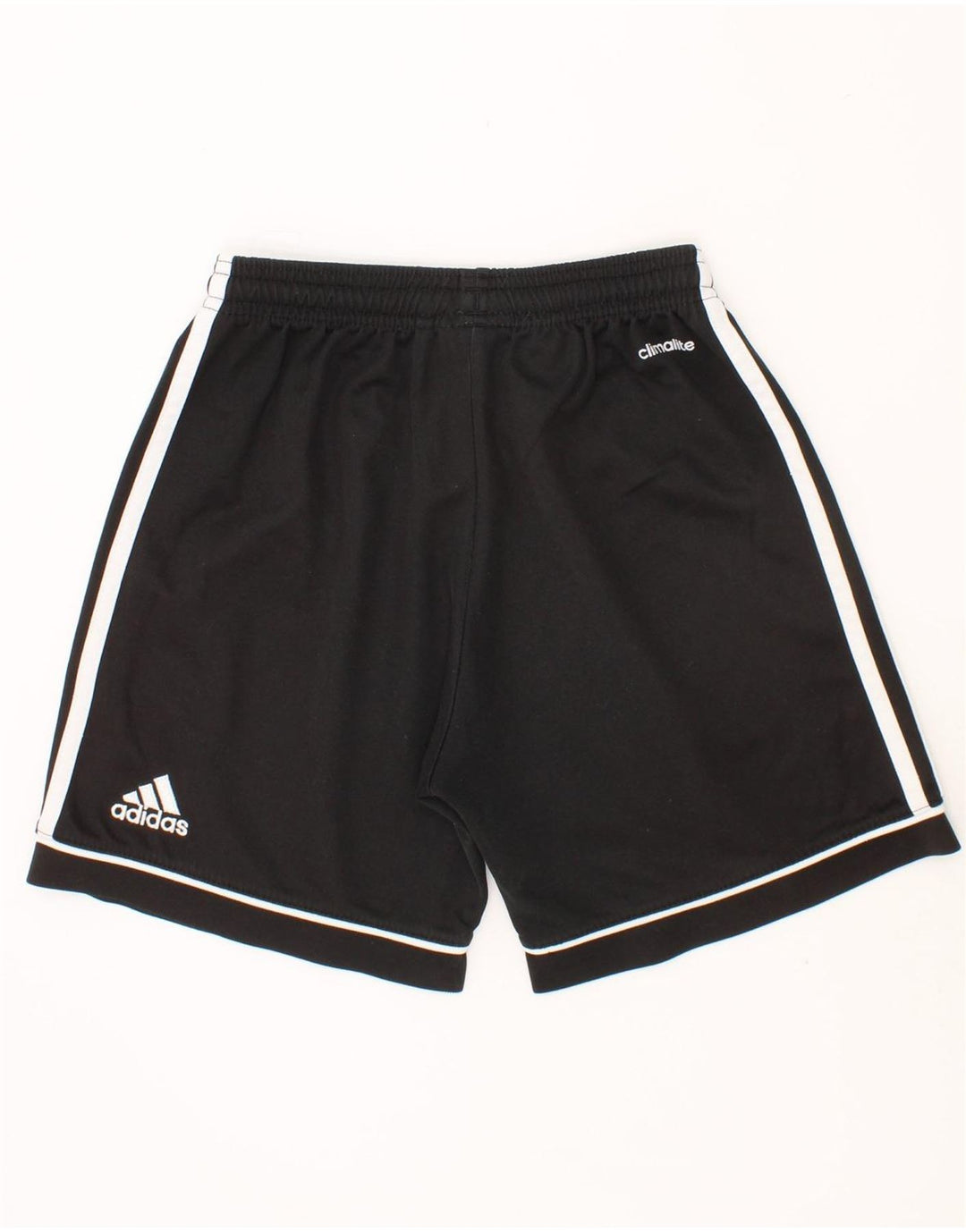 ADIDAS Boys Climalite Sport Shorts 9-10 Years Black Polyester Vintage Adidas and Second-Hand Adidas from Messina Hembry 