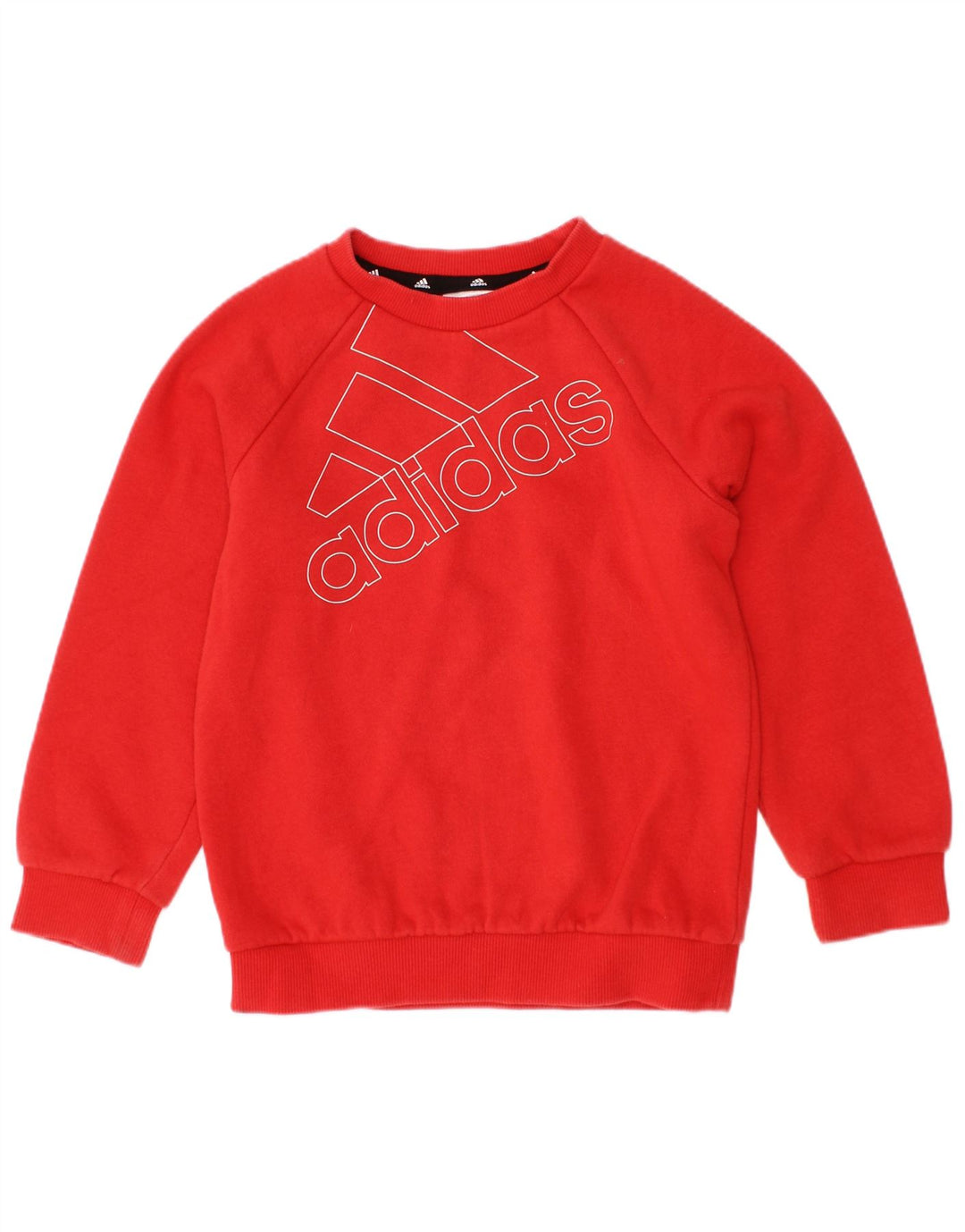 Adidas Boys Graphic Sweatshirt Jumper 2-3 år Rød Bomuld