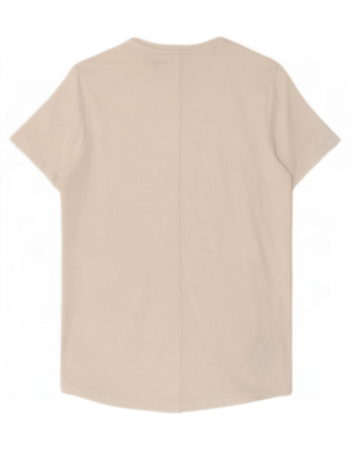 Tommy Hilfiger Herre T-Shirt Top Medium Hvid Bomuld