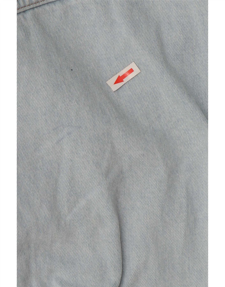 Topshop Dame Oversized Denim Jacket UK 8 Small Blue Cotton