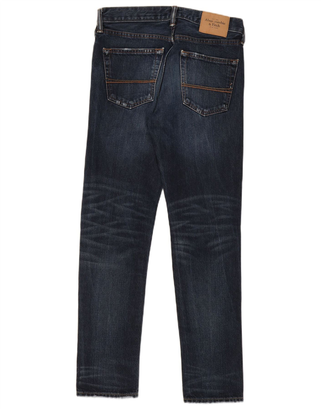 Abercrombie & Fitch Dame Distressed Slim Jeans W30 L30 Navy Blue