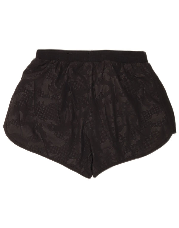 Adidas Womens Running Graphic Sports Shorts UK 8 Small Black Camouflage