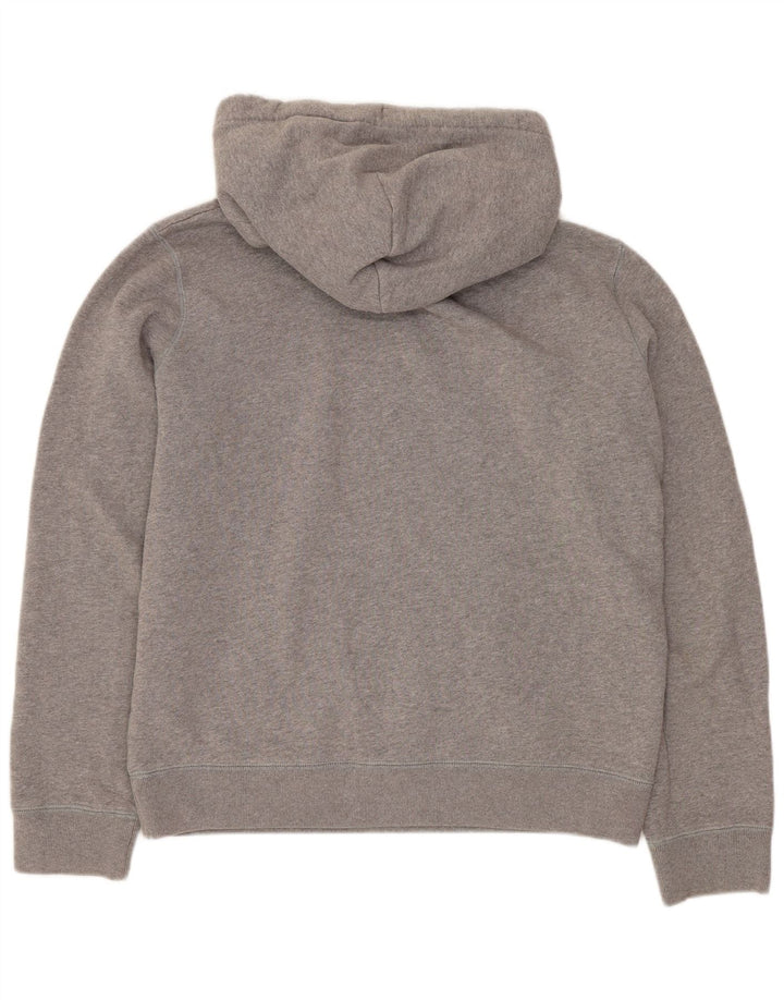 JACK WILLS Dame Salcombe Devon Oversized hættetrøje Jumper UK 10 Lille Grå