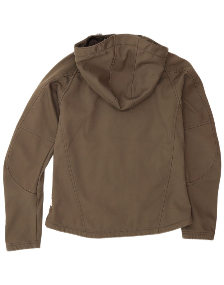 O'Neill vindjakkejakke med hætte til kvinder UK 12 Medium Khaki Polyester