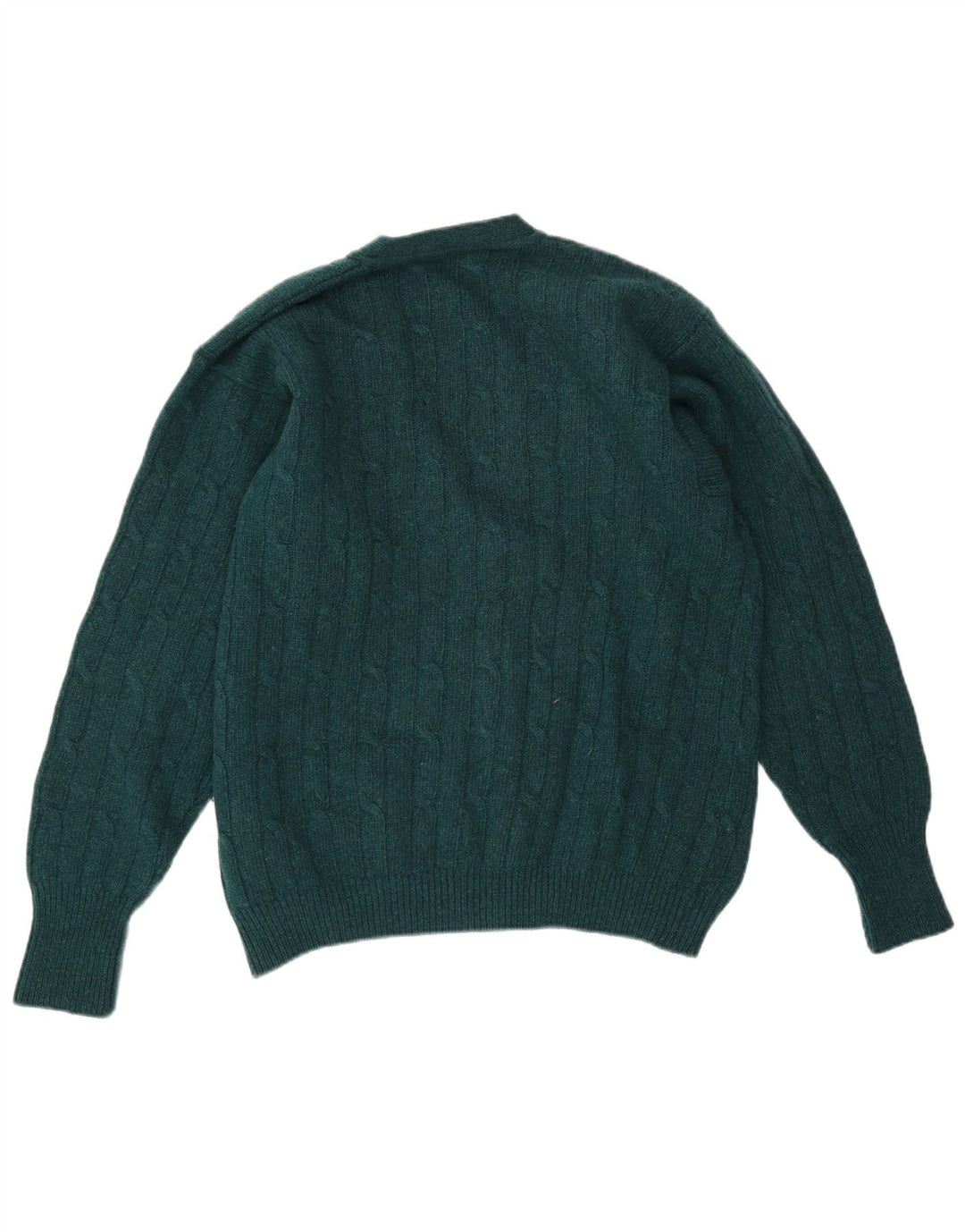 Vintage herre cardigan sweater IT 50 Medium Green Wool