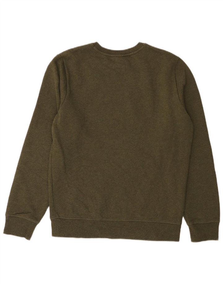 SUPERDRY Herre Sweatshirt Jumper Stor Khaki Bomuld