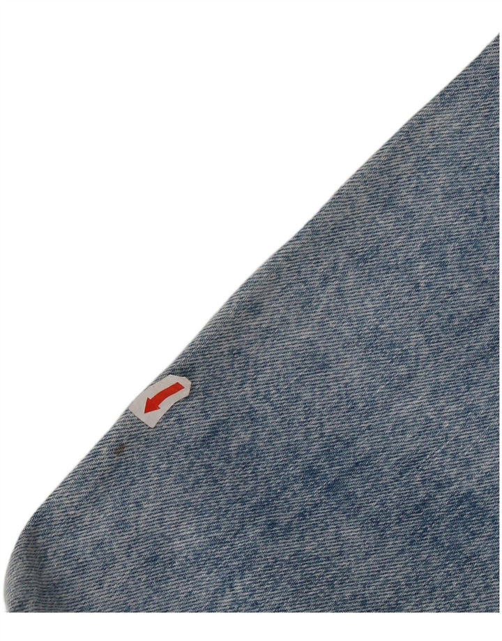 Vintage denimjakke til kvinder UK 12 Medium Blue Cotton