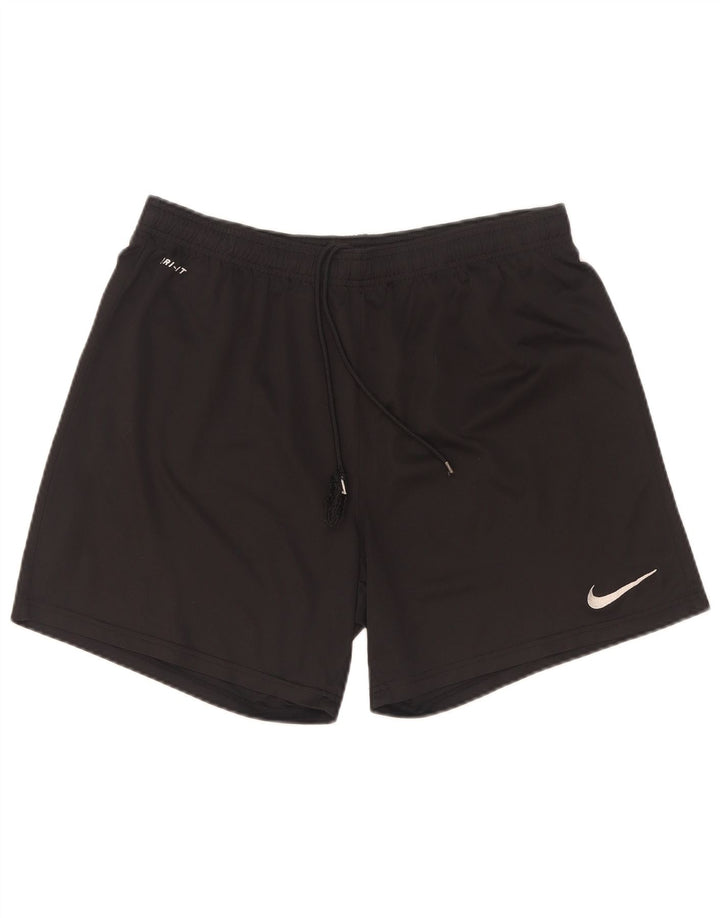Nike Herre Dri Fit sportsshorts, store sorte polyester