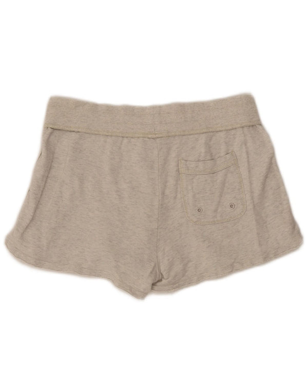 Nike Dame grafiske sportsshorts UK 14 Large Grå Bomuld